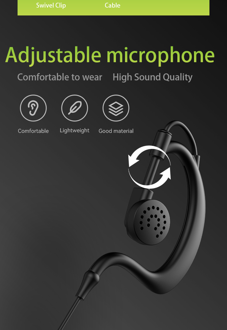 C-shaped Earhook