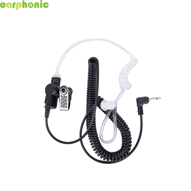 【Fone de ouvido】 Fone de ouvido com plugue de pino de 3,5 mm para fone de ouvido com tubo acústico Walkie-Talkie-[ERSP00CB6_Y]