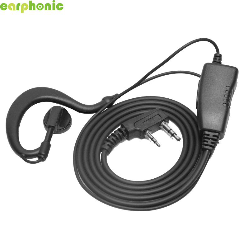 【Earpiece】EARPHONIC Walkie Talkie Fone de ouvido com microfone K Plug Fone de ouvido para intercomunicador de guarda de segurança-[ER03DP07SB1_K]