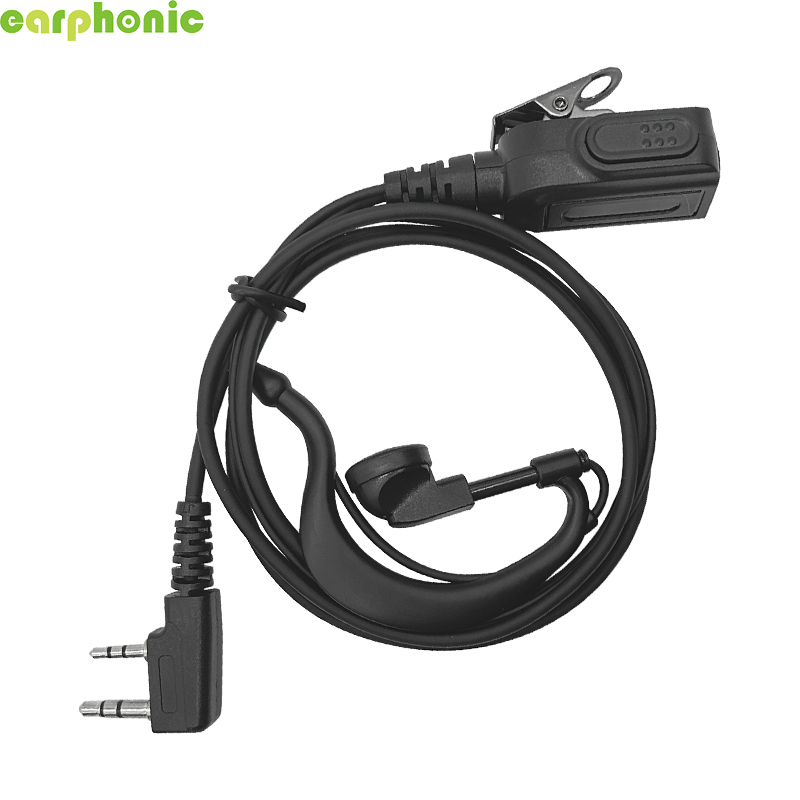 【Fone de ouvido】EARPHONIC K Plug Ear Hook Fone de ouvido com PTT para rádio DMR-[ER01DP12SB1_K]